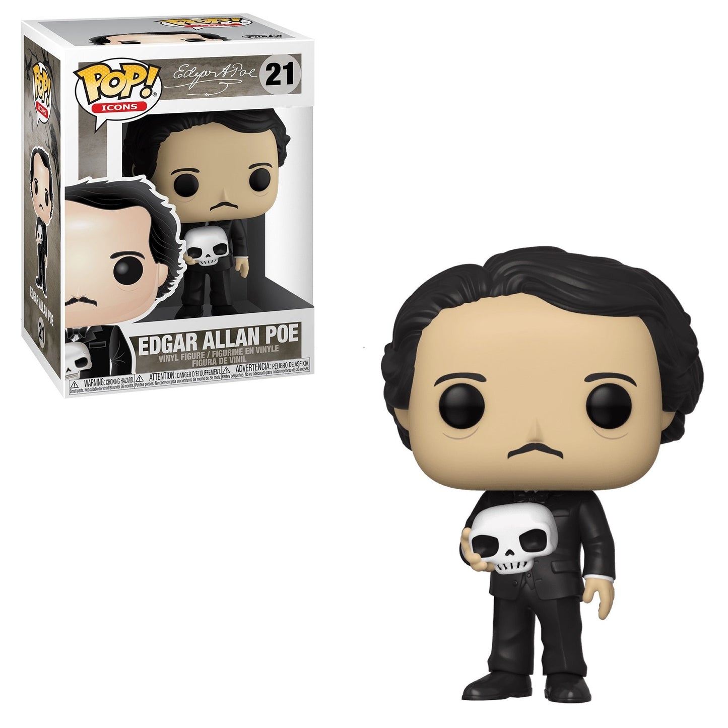 Pop! Icons: Edgar Allan Poe (Skull)