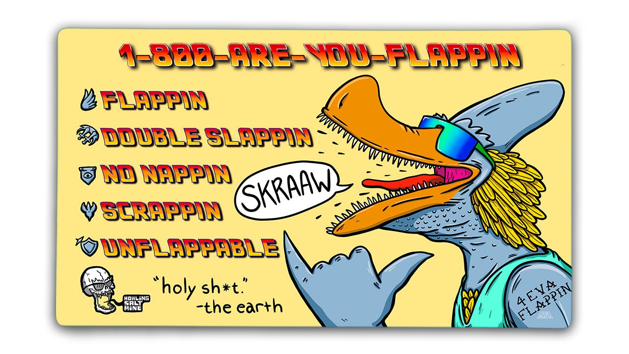 1-800-ARE-YOU-FLAPPIN Playmat