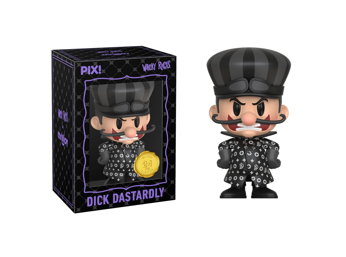 [Thrilljoy] Hanna-Barbera's Wacky Races - Dick Dastardly LE5000 PIX Vinyl Figure (1 in 6 Chance at Chase)