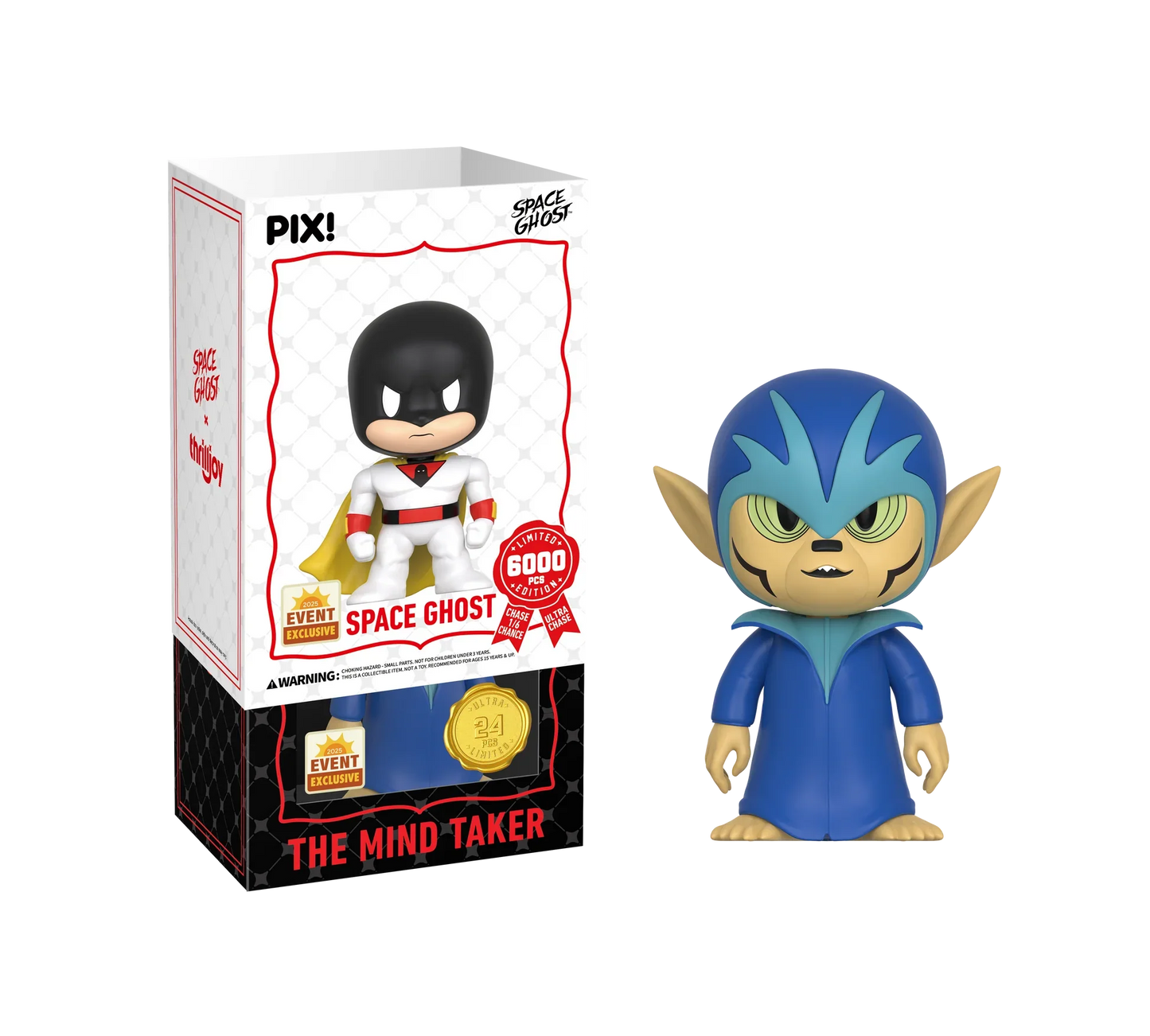 [Thrilljoy] [EXCLUSIVE] Space Ghost - Space Ghost LE6000 PIX Vinyl Figure (1 in 6 Chance at Chase)