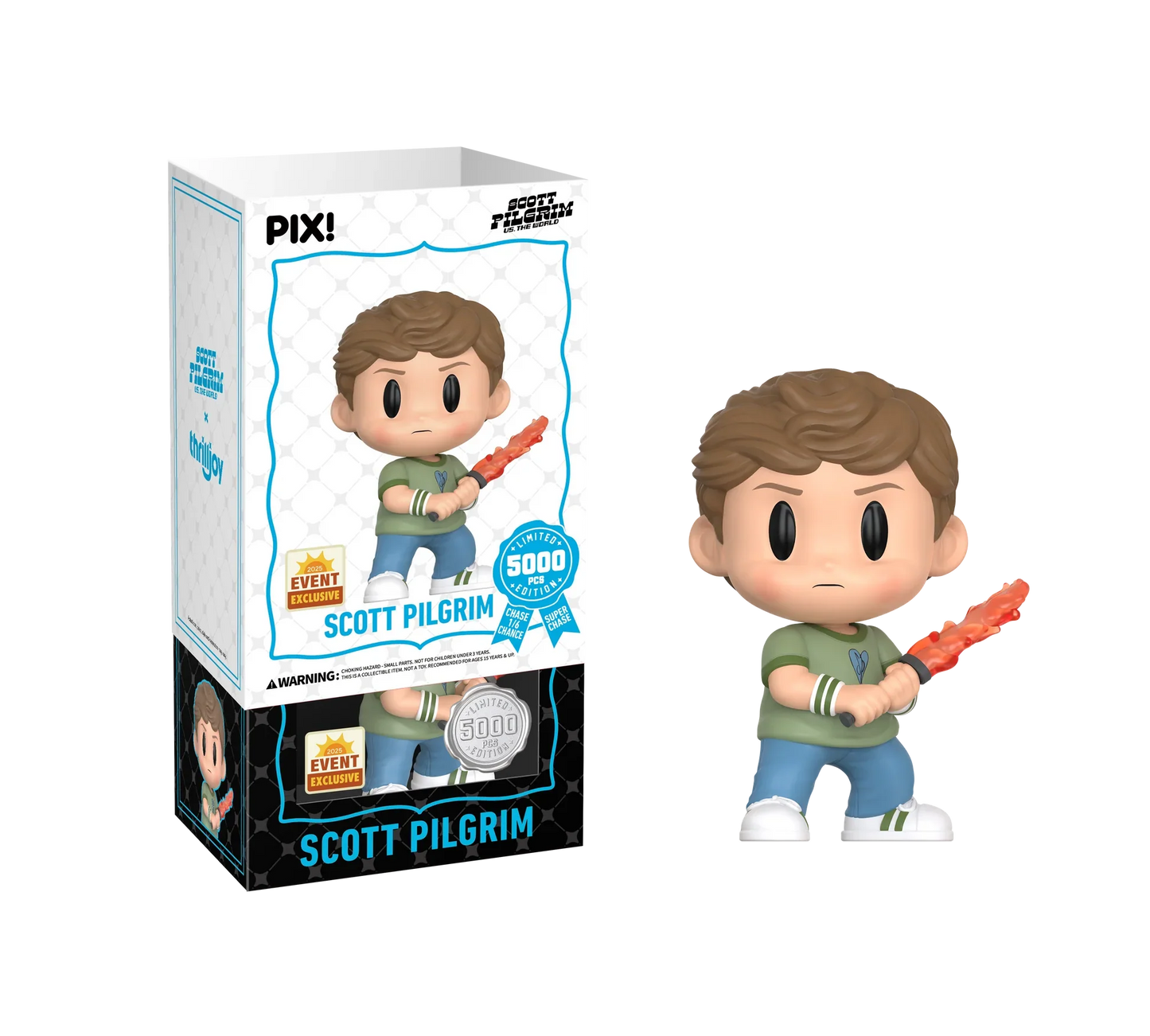 [Thrilljoy] [EXCLUSIVE] Scott Pilgrim vs The World - Scott Pilgrim LE5000 PIX Vinyl Figure (1 in 6 Chance at Chase)