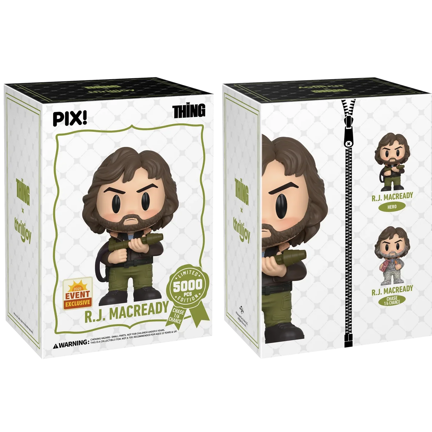 [Thrilljoy] [EXCLUSIVE] The Thing - R.J. MacReady LE5000 PIX Vinyl Figure (1 in 6 Chance at Chase)