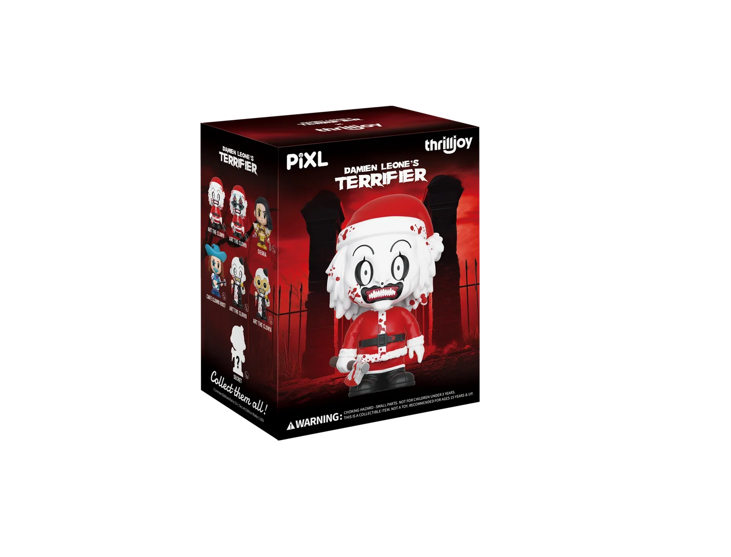 [Thrilljoy] Damien Leone's Terrifier PIXL Blind Box Vinyl (Chance at 1 of 300 hyper-rare “chase” pieces will be redeemable for a special 12” MEGA PIX!)