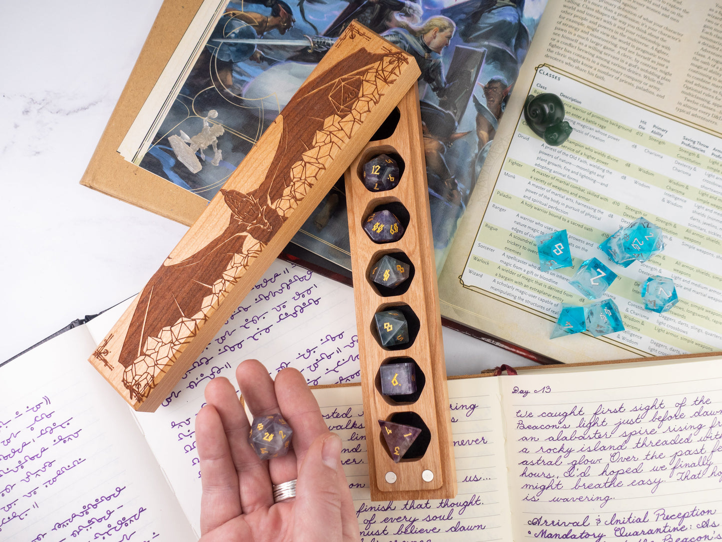 Dragon's Hoard | Engraved Council of 7 Dice Vault