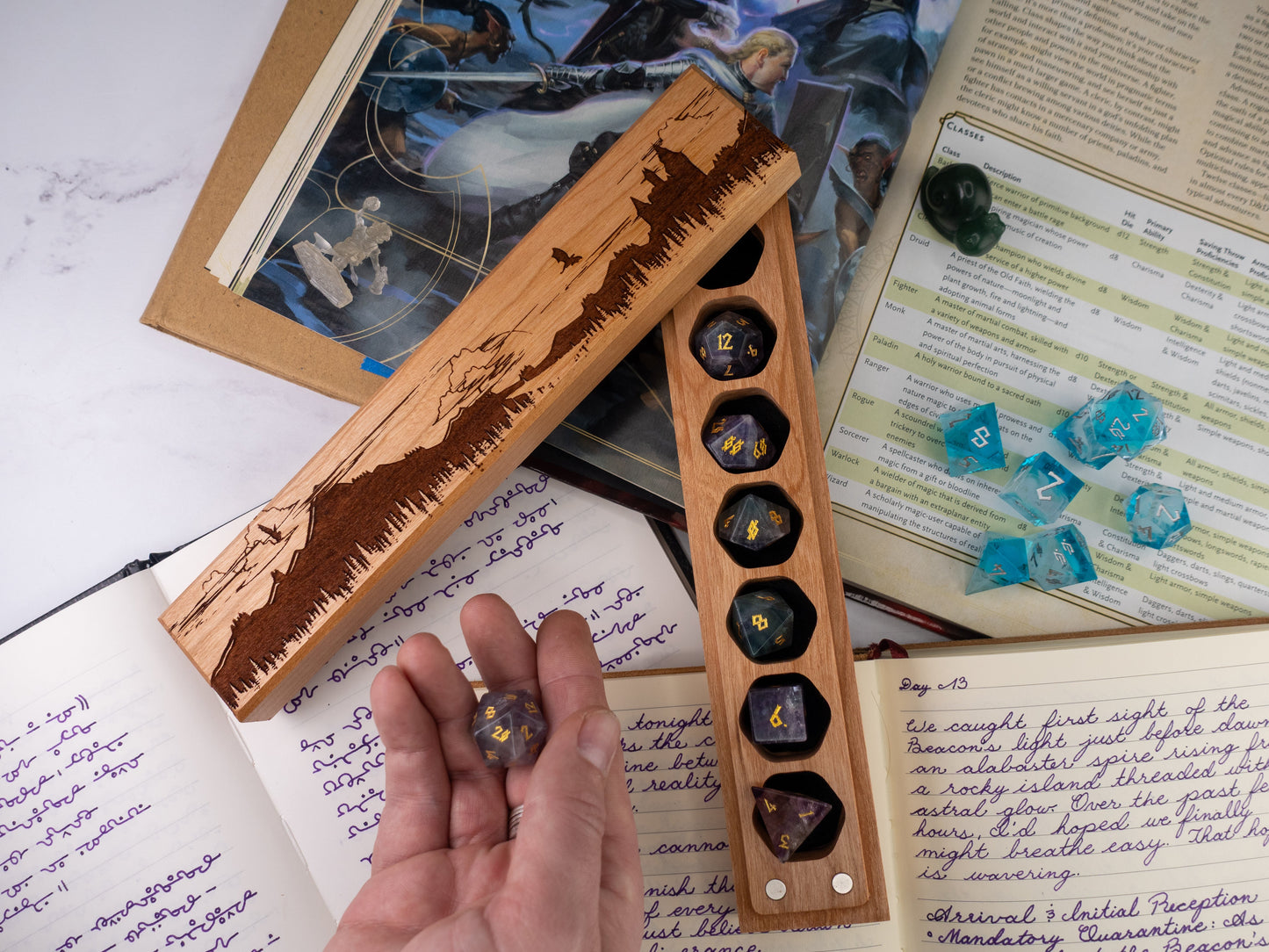 Fantasy | Engraved Council of 7 Dice Vault