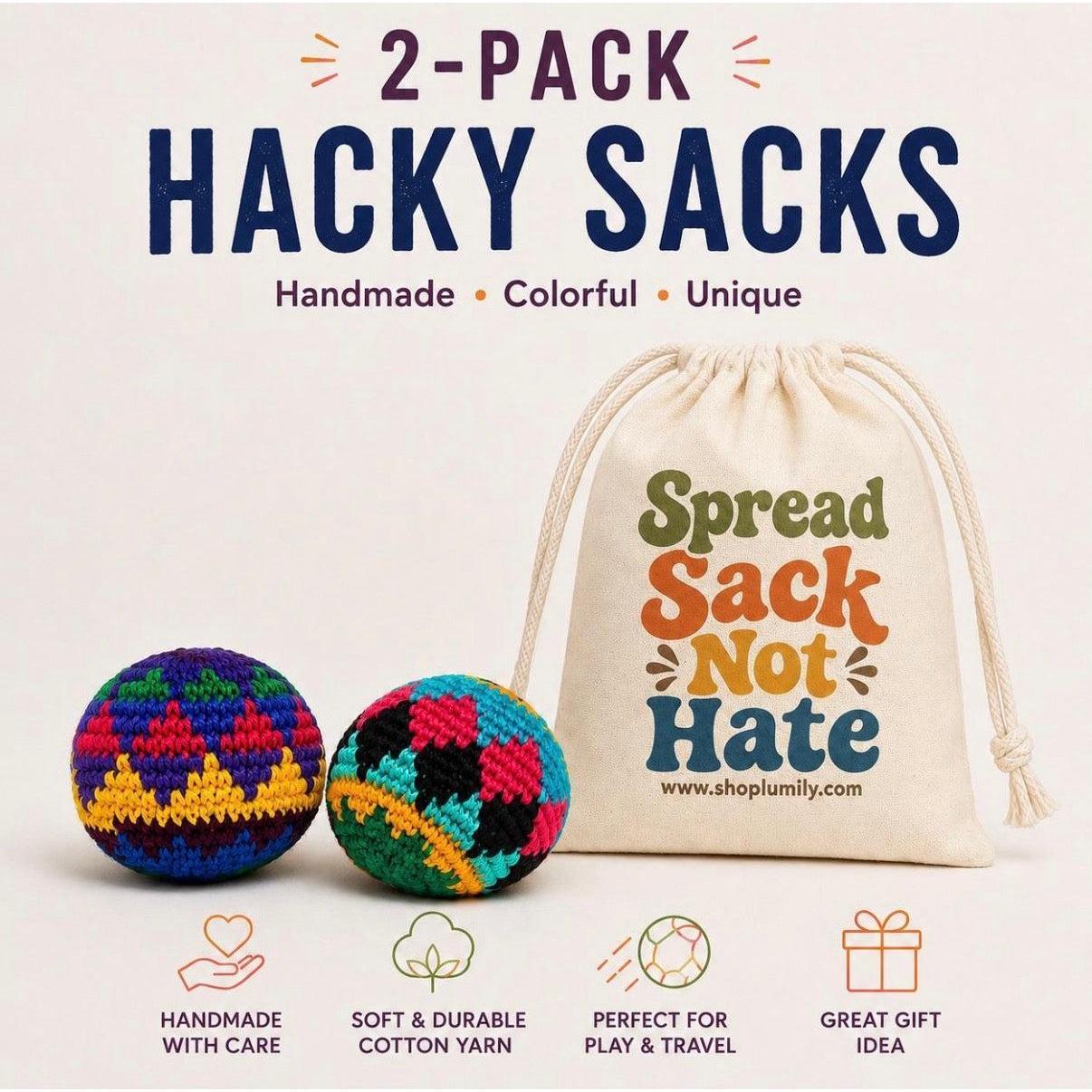Crochet Multicolor Hacky Sack Stress Ball | Bocce Ball - Guatemala