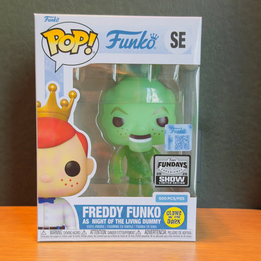 Funko Fundays Experience 2025: Pop! Originals R.L. STINE Freddy Funko as Night of the Living Dummy (Glow in the Dark) LE500