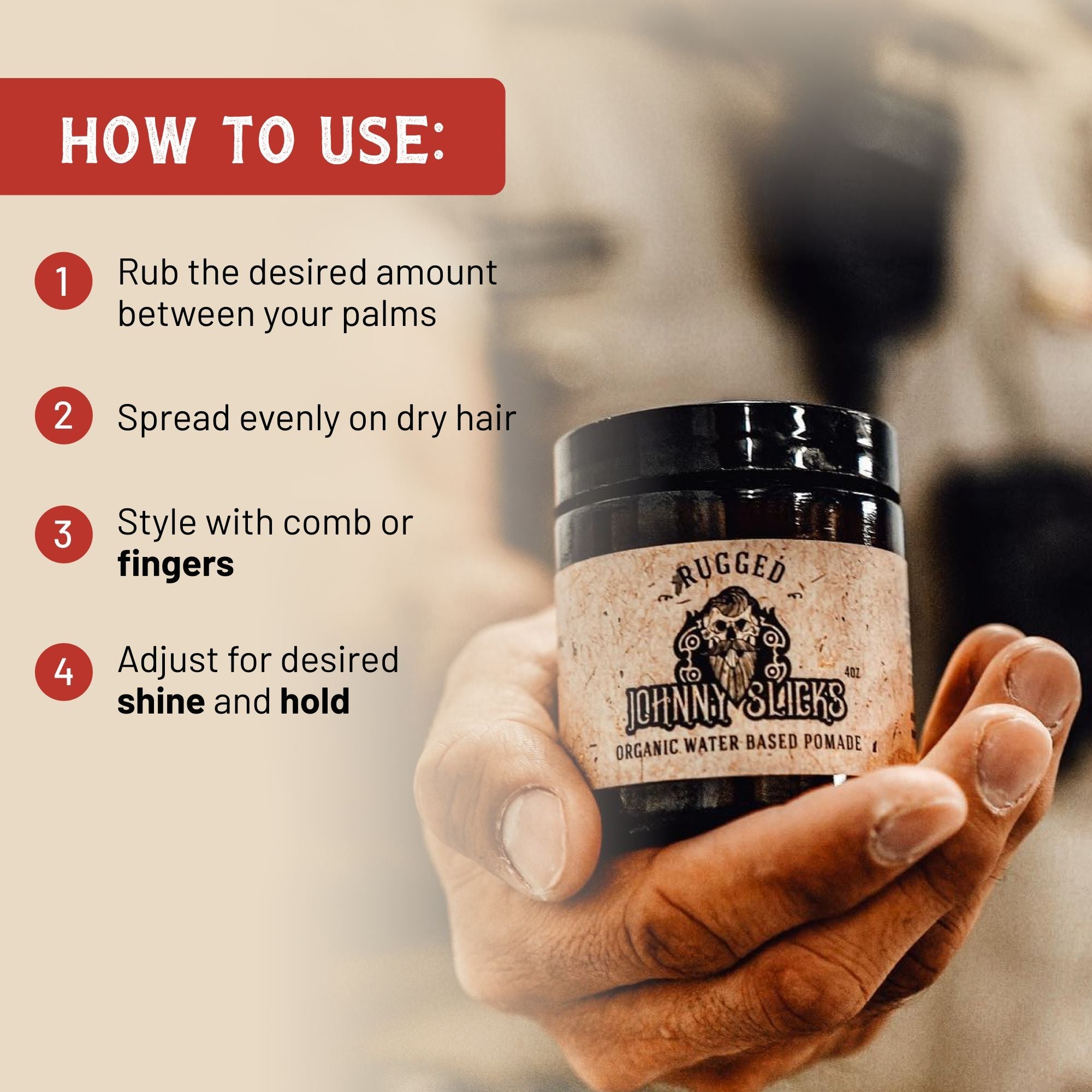 Organic Water Based Pomade